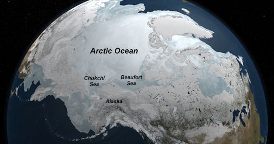 Imagen del Ártico extraíde de Ciencia NASA